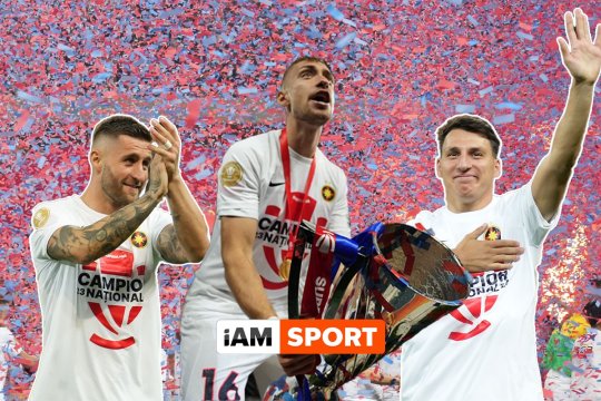 Bucuria FCSB-ului în 20 de imagini. Cele mai tari poze de la sărbătoarea campionilor