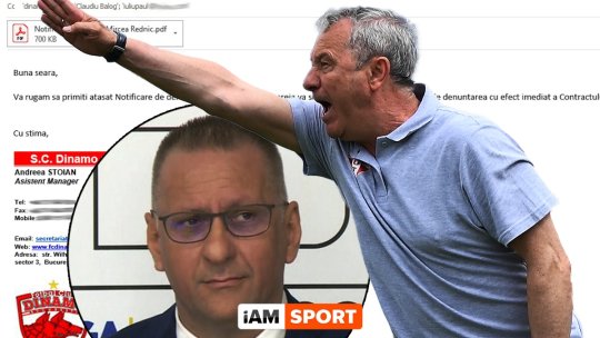 De ce a sărit Rednic la gâtul lui Zăvăleanu: mesajul “jignitor” trimis pe email și Whatsapp prin care antrenorul a fost dat afară de Dinamo. “M-au notificat ca pe ultimul angajat”