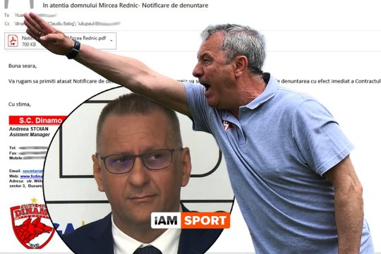 De ce a sărit Rednic la gâtul lui Zăvăleanu: mesajul “jignitor” trimis pe email și Whatsapp prin care antrenorul a fost dat afară de Dinamo. “M-au notificat ca pe ultimul angajat”