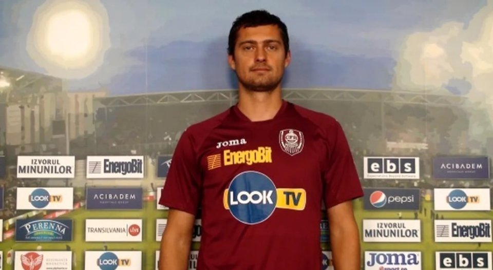 Gabi Tamaș, în tricoul celor de la CFR Cluj, formație la care a rezistat doar 6 zile