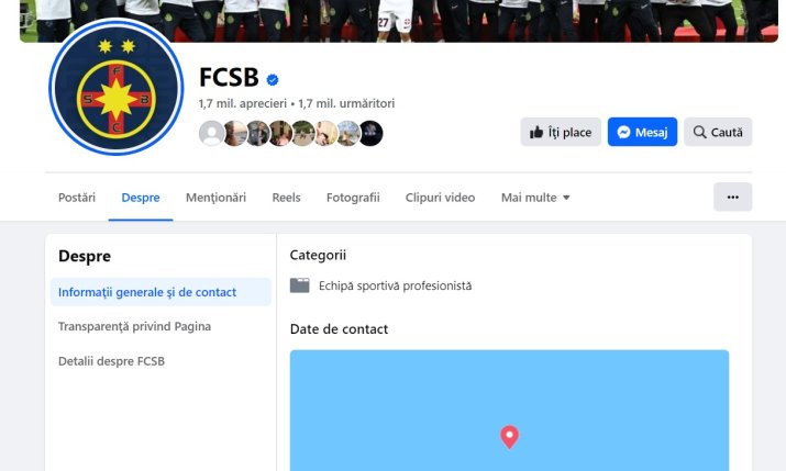 FCSB și-a șters orice urmă de palmares de pe pagina oficială de Facebook