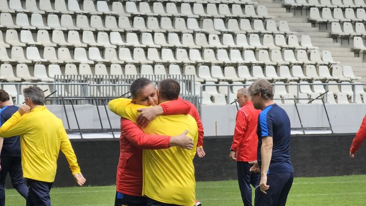 Generația de Aur se antrenează pentru meciul de adio, stadionul Arcul de Triumf, București, 20 mai 2024