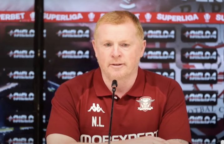 Neil Lennon, la prezentarea oficială ca antrenor la Rapid