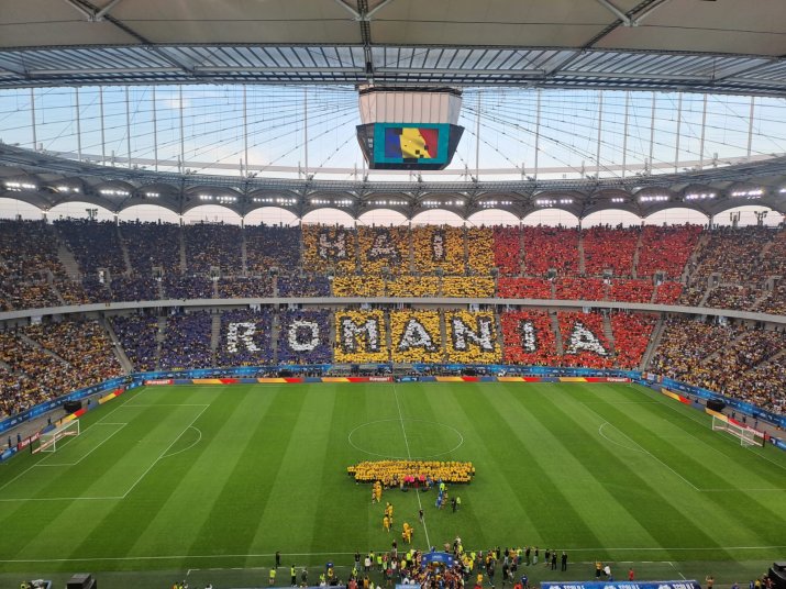 Scenografie specială pe Arena Națională cu ocazia meciului de retragere al Generației de Aur