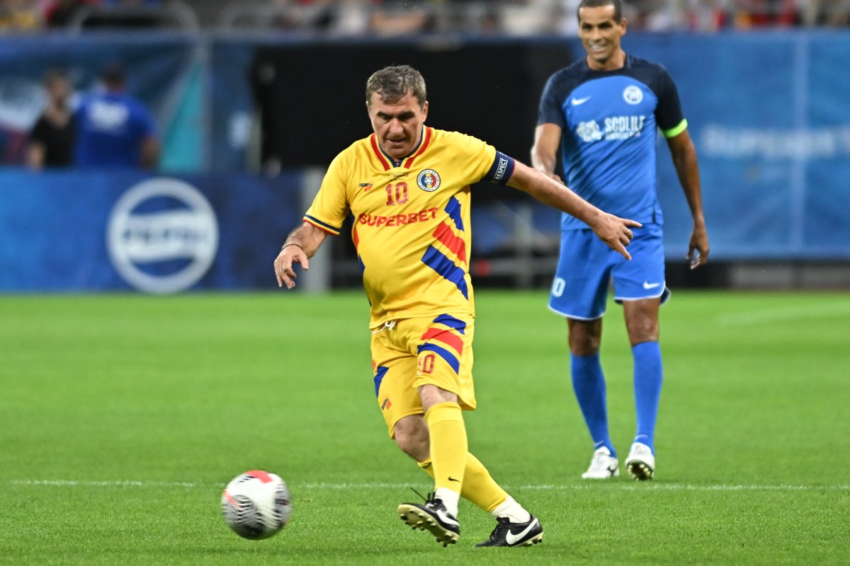 Gică Hagi a marcat golul de 2-2 al meciului de sâmbătă seară