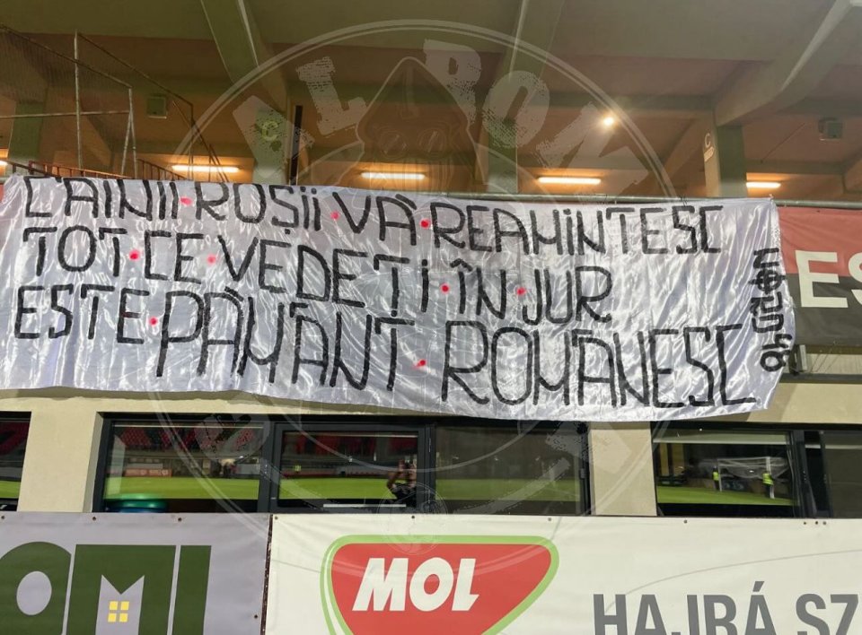 Mesajul galeriei lui Dinamo la partida cu Csikszereda