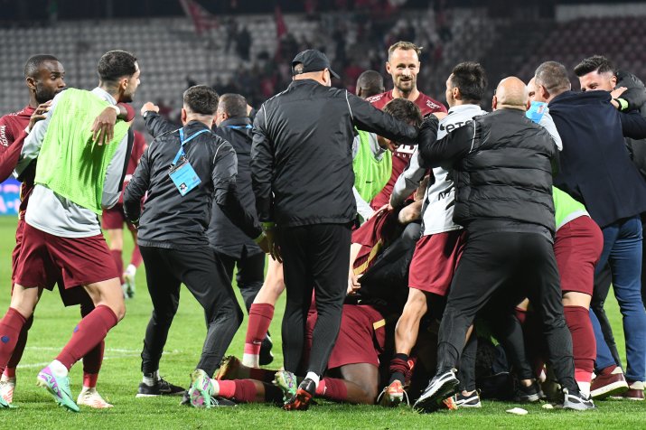 CFR Cluj este pe locul 3 în campionat cu 3 etape înaintea finalului de play-off