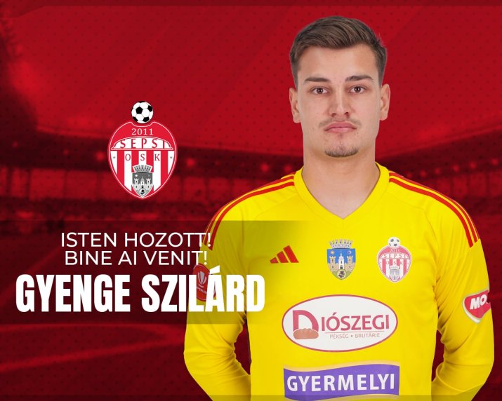 Gyenge (23 de ani) a semnat cu gruparea din Sf. Gheorghe un contract valabil până în iunie 2028