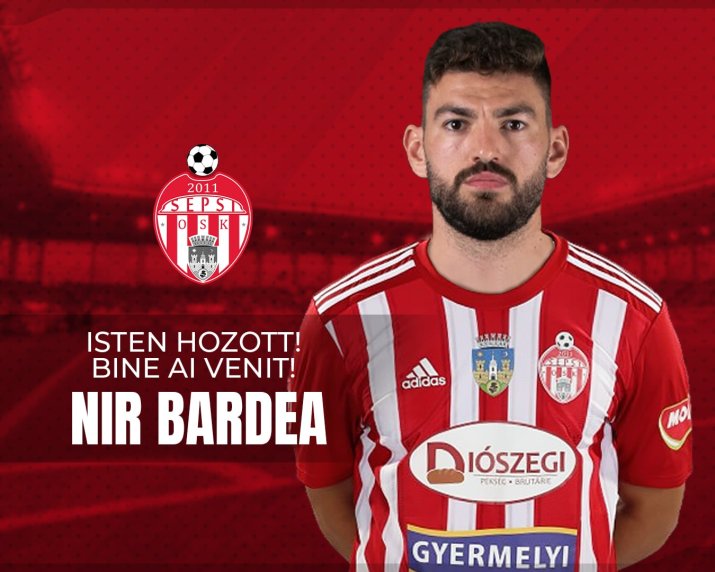 Stoperul Nir Bardea (28 de ani) are dublă cetățenie, israeliană și română. El a semnat un acord pe două sezoane cu gruparea din Sf. Gheorghe