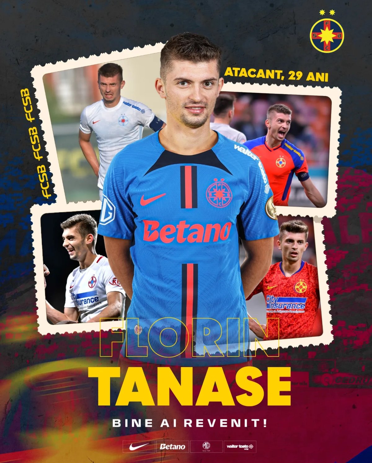 Florin Tănase a revenit la FCSB, după doi ani petrecuți în Emiratele Arabe Unitea (Al-Jazira) și în Arabia Saudită (Al-Okhdood)