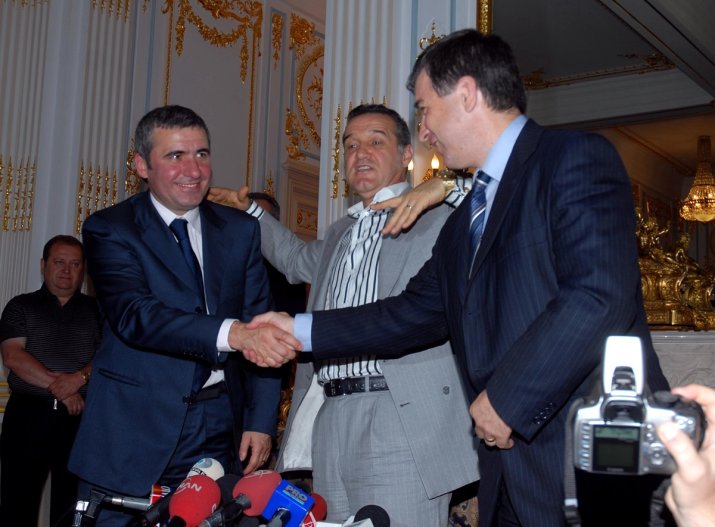 Gică Hagi, alături de Valeriu Argăseală și Gigi Becali
