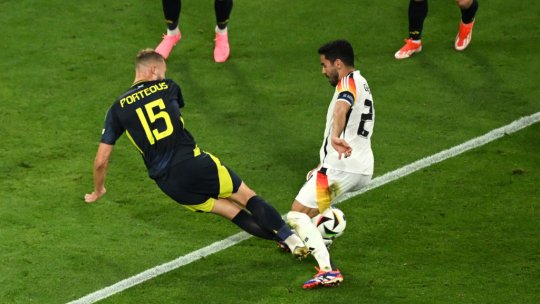 Prima controversă de la EURO 2024, în Germania - Scoția. Penalty și roșu după o intrare inconștientă