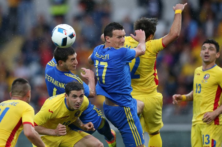 Imagini de la ultimul meci jucat între România și Ucraina, din 2016