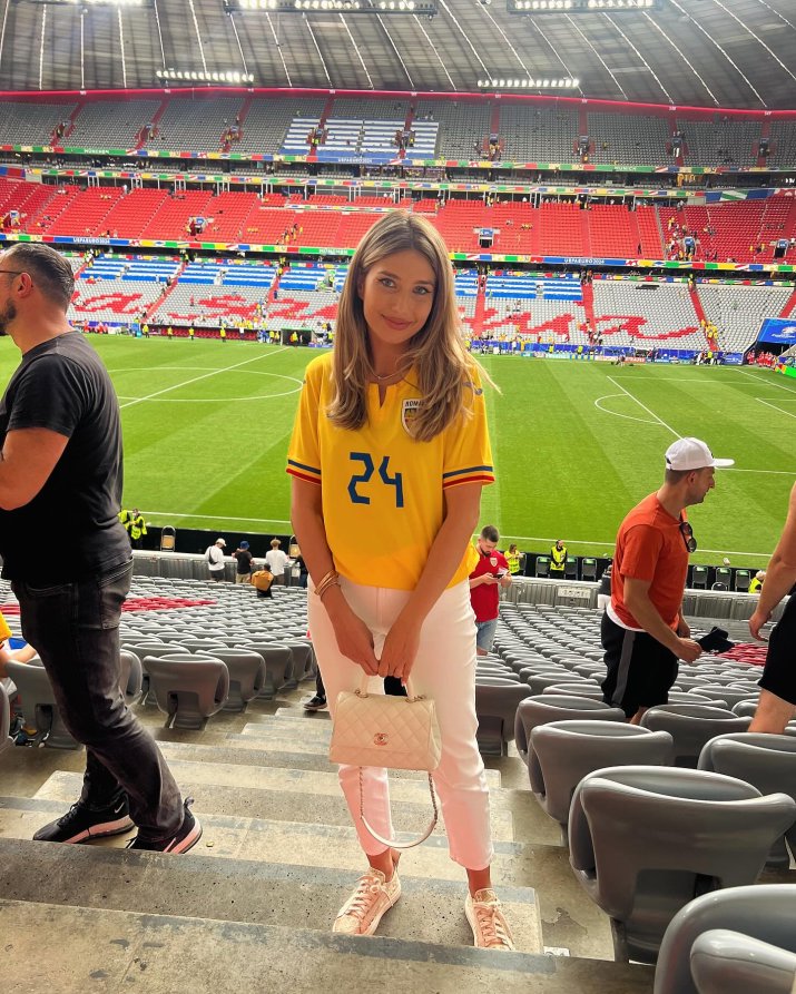 Maria Iordănescu, pe stadion la meciul cu Ucraina