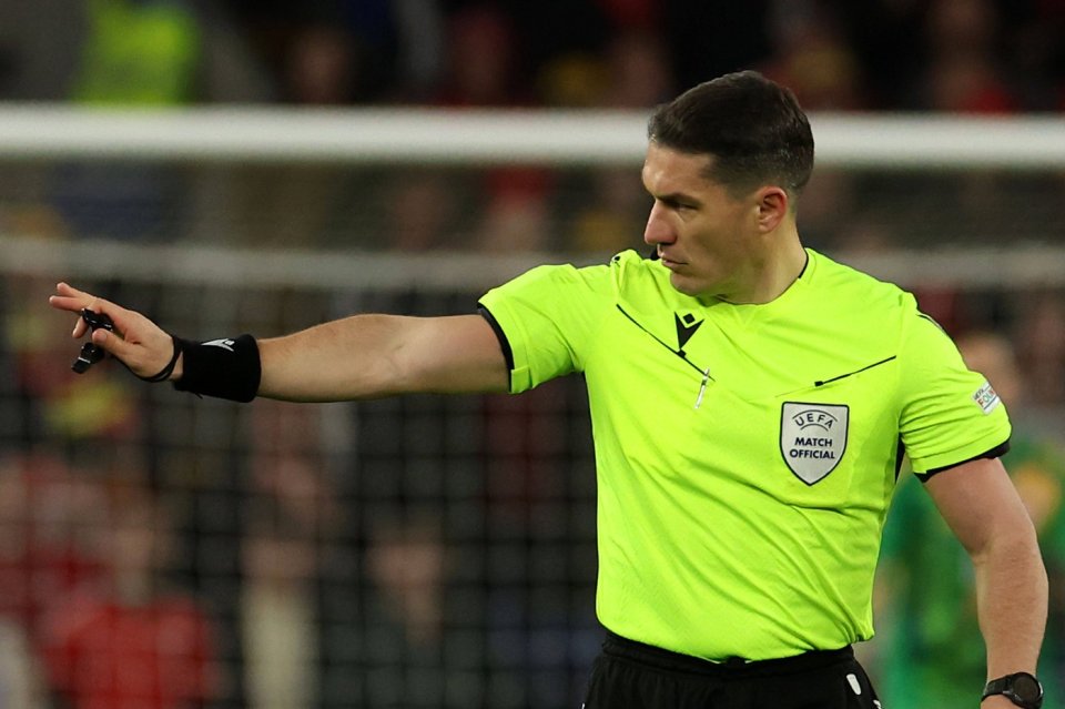 Istvan Kovacs va arbitra al doilea meci din carieră la un turneu final de Campionat European: Slovenia - Serbia, la EURO 2024