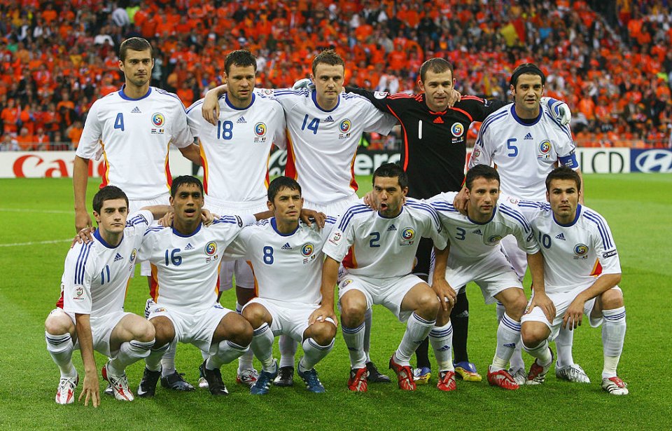 Echipa de start a României în meciul cu Olanda de la Euro 2008, încheiat 0-2