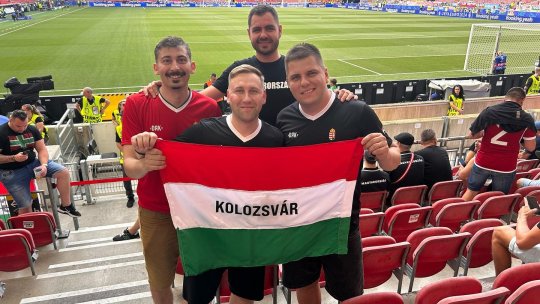 Un politician român s-a fotografiat cu drapelul Ungariei la meciul cu Germania de la EURO 2024