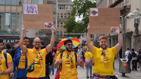 Mesajele geniale afișate de suporterii României înainte de meciul cu Belgia