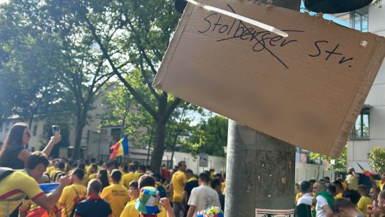 Ironie excepțională făcută de fanii naționalei! Cum au redenumit o stradă din Koln. Imagini de senzație înainte de România - Belgia