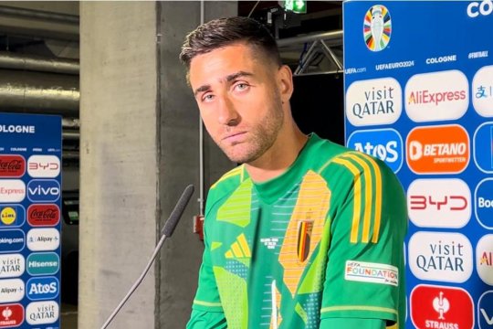 Portarul Belgiei, bun la toate: a pasat decisiv la golul de 2-0 și a intervenit în fază de 1 la 1! Care a fost momentul-cheie al victoriei ”dracilor roșii”: ”Cine știe...”