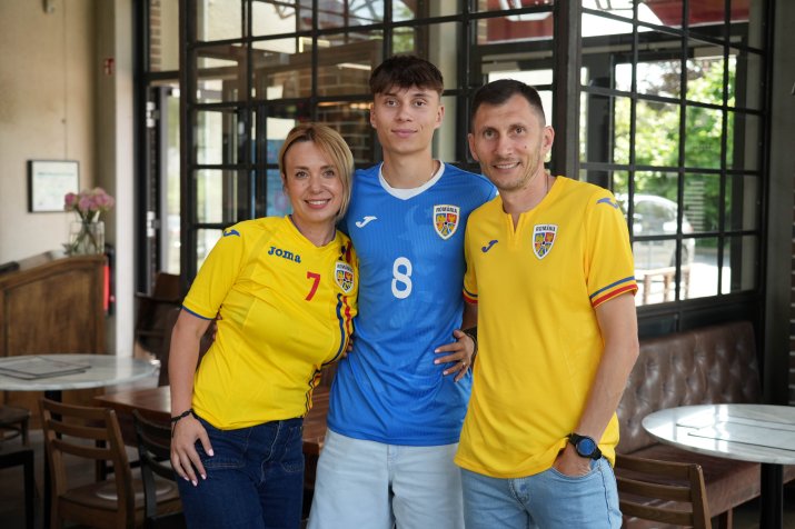 Sergiu Radu, împreună cu soția și Albert, băiatul său legitimat la Malaga U16