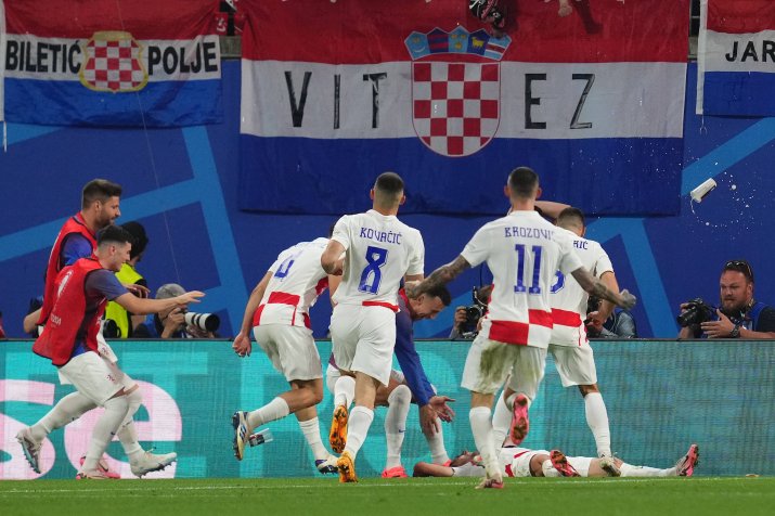 Bucuria croaților la golul lui Luka Modric