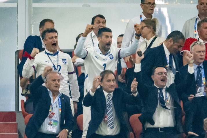 Novak Djokovic a trăit ca un ultras meciul Serbia - Danemarca, scor 0-0, de la EURO 2024