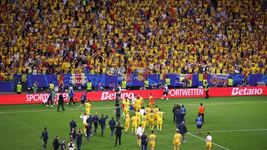 Imagini fabuloase după Slovacia - România 1-1! Ambele echipe au început să sărbătorească la final