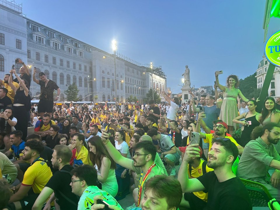Bucurie extraordinară a fanilor naționalei României după calificarea istorică în optimile de finală de pe primul loc al grupei