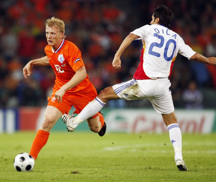 Imagine din meciul România - Olanda jucat în grupele Euro 2008