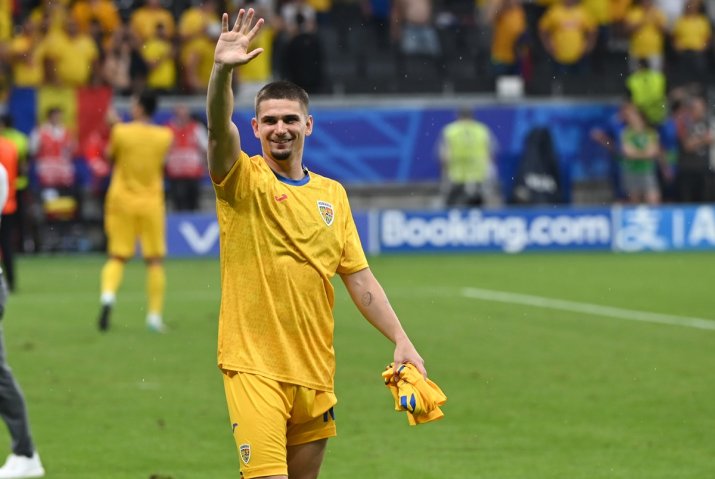 Răzvan Marin a marcat pentru România atât la meciul cu Ucraina, 3-0, cât și la cel cu Slovacia, 1-1.