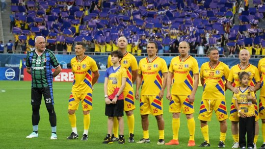 Momentul care nu s-a văzut la meciul de adio al Generației de Aur. Vedeta tv nu s-a putut abține: "Ăștia suntem"