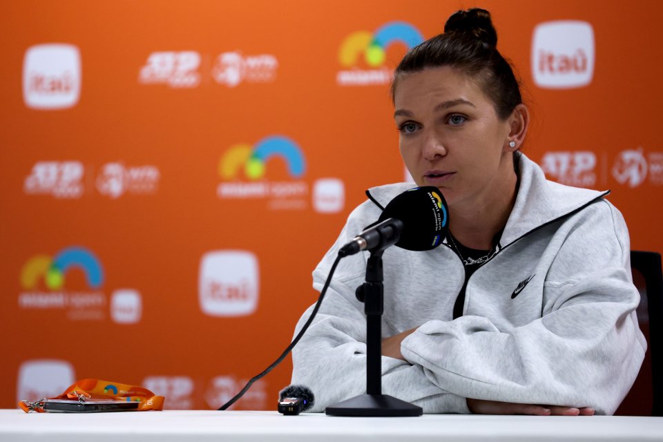 Simona Halep la conferința de presă de la Miami Open după partida cu Paula Badosa, Miami Gardens Florida, United States Of America, 19 martie 2024