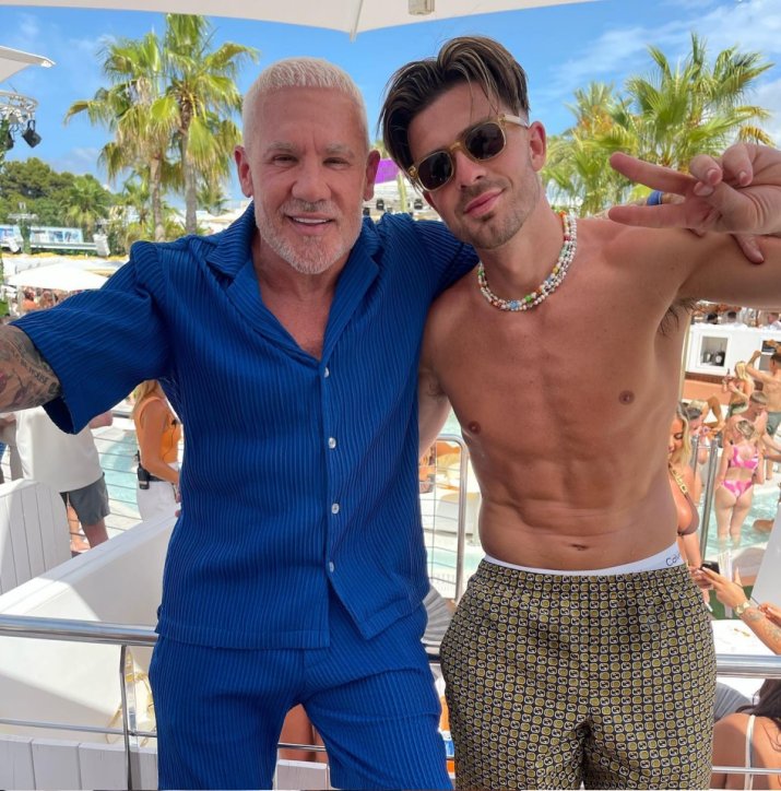 Jack Grealish, anul trecut în vacanță în Ibiza