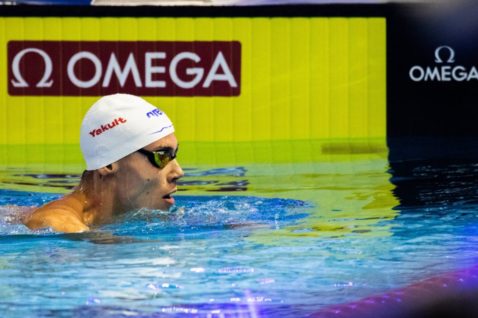 David Popovici în bazinul de la Complexul Olimpic de Natație Otopeni