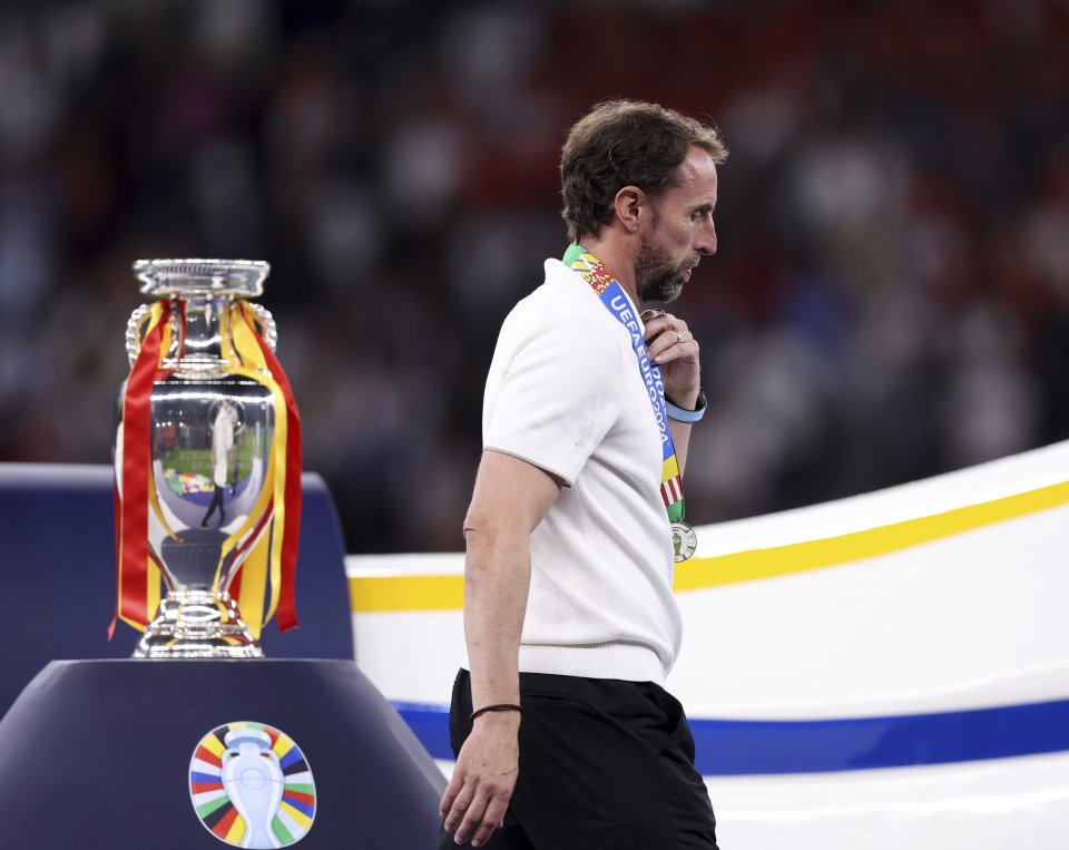 Gareth Southgate în finala EURO 2024