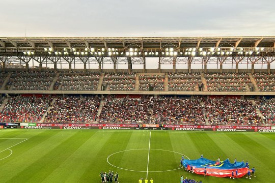 Câți spectatori au fost la FCSB - Virtus. Arena din Ghencea, mai mult goală