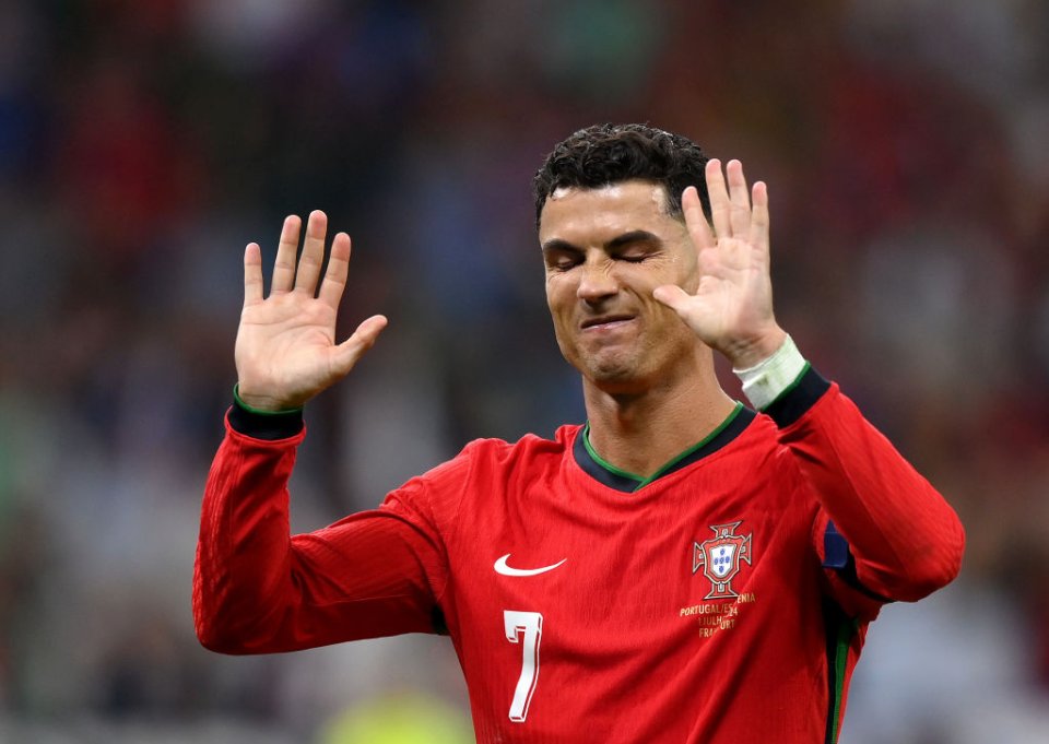 Cristiano Ronaldo, la partida dintre Portugalia și Slovenia