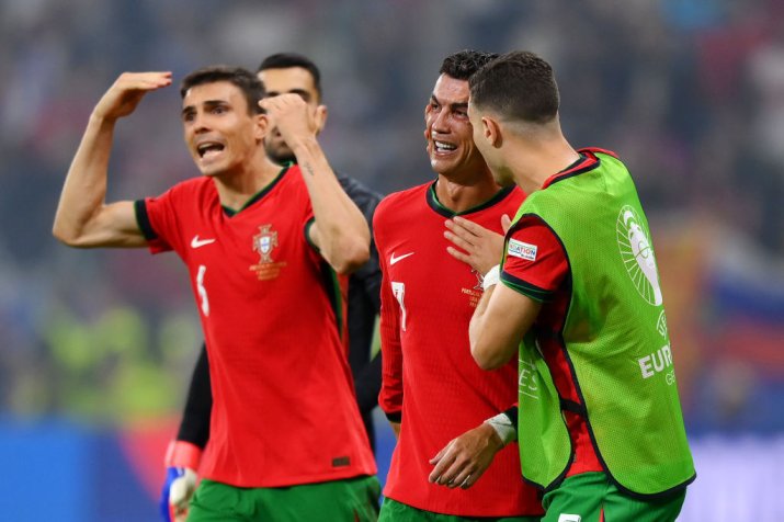 Cristiano Ronaldo, la partida dintre Portugalia și Slovenia