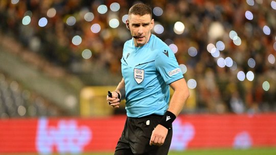 Brigadă de arbitri din Ungaria la meciul FCSB - Maccabi Tel Aviv
