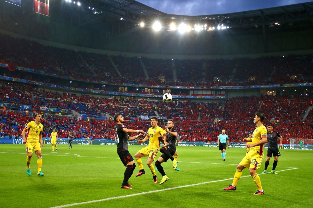 Armando Sadiku, la partida dintre România și Albania, de la EURO 2016