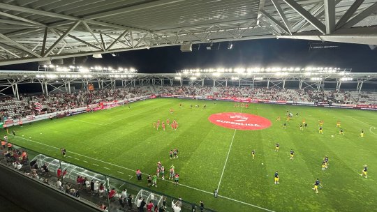 Dinamo - Petrolul se joacă pe un gazon îmbibat cu apă. Cum au încercat organizatorii să rezolve problema