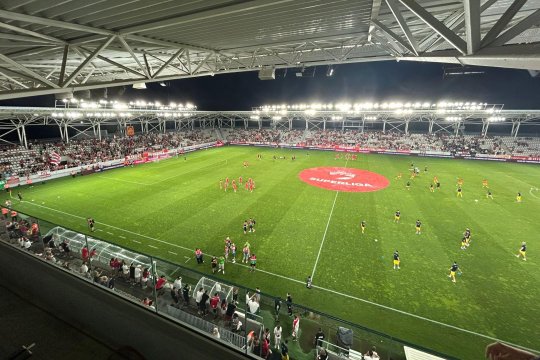 Dinamo - Petrolul se joacă pe un gazon îmbibat cu apă. Cum au încercat organizatorii să rezolve problema