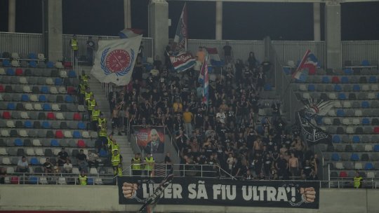 Micuța galerie a Oțelului a venit să îi susțină pe jucători la București! Imagini fabuloase din Ghencea