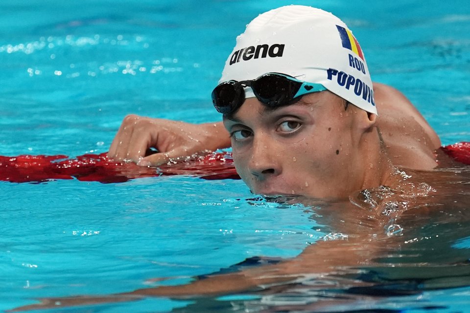 David Popovici, calificat în finala 200m liber la Jocurile Olimpice 2024