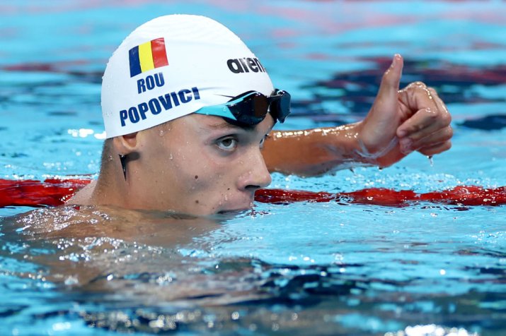 David Popovici este una dintre speranțele României la medalii