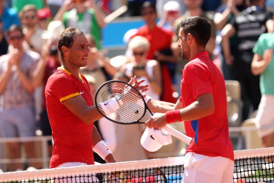 Apariție surprinzătoare la Jocurile Olimpice. Cine a stat lângă Billie Jean King la meciul lui Nadal și Djokovic