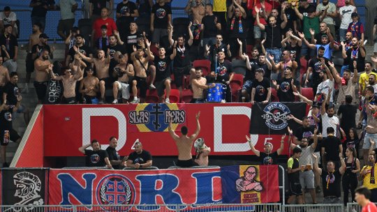 Organizatorii meciului Maccabi - FCSB, anunț mincinos! Câți oameni au fost, de fapt, în tribune la Budapesta