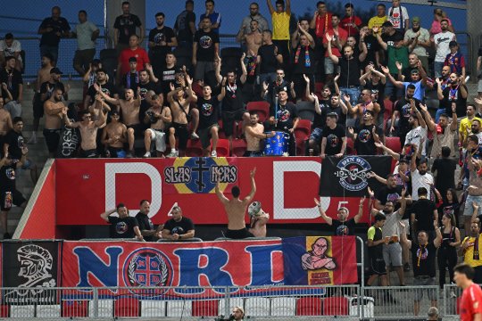 Organizatorii meciului Maccabi - FCSB, anunț mincinos! Câți oameni au fost, de fapt, în tribune la Budapesta