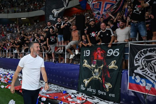Cum a reacționat MM Stoica pe bancă după ce Marius Ștefănescu a marcat primul gol pentru FCSB
